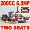 200cc 6.5HP 2 Seat Go Kart for adults