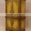 Antique Wooden Curio Cabinets, Exquisite Gold Painting Display Cabinet With Glass Mirror, Classical Wood Carved Wine Cabinet