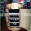 pine wood decorative table feature wooden barrel with wine storage shelf,wooden barrel with door