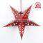 Christmas, Wedding, Halloween Event Ceiling Decorations 3D Stereo Laser Paper Stars For Shopping Mall, House, Party