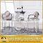 Bar table and chair set used with footrest