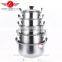 insulation handle cheap good quality houseware useful stainless steel cooking pot set/camping pot set