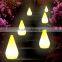 D10*H23cm Rechargeable Fancy Down Lights LED Night Light Table Lamps with Sixteen Colours