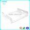 Red Color Acrylic Carrying Serving Tray with Handles