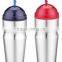 600ml/700ml stainless steel Inner plastic outer steel double layer cup with straw
