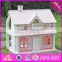 2016 top fashion lovely wooden play house for kids W06A041