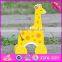 2017 New products animal car toy wooden giraffe baby toy W04A319