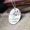 Cheap 2016 new Christmas Women Hot Gifts Love Heart Words Round Pendant Necklace Family Jewelry