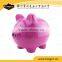 Yellow painting piggy animal ceramic coin money bank