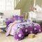 Home Tetile 2016 New 3D Bedding Sets Purple Flower Duvet Cover Set Bed Linen Bed Set Duvet Cover Sheet Pillowcase Queen Size.