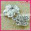 Fashionable Wholesale Crystal Color Flower Rhinestone Metal Button WBK-1502