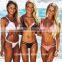 hot style pure color comfortable fashion tape bikini set