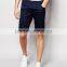 Hot Sale Latest Custom Side Slant Pocket Men's Navy Slim Fit 65% Cotton 35% Polyester Stretch Twill Concealed Fly Casual Shorts