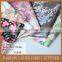 new design suede print dyeing with florals for girl's garment