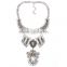 2016 Big brand vintage alloy statement pendant necklace jewelry ,women costume jewelry