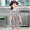 2017 Kids Summer Clothes off Shoulder Plaid Baby Dress Wholesale Western Style Girl Child Dress