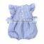 Newborn Baby Girls Romper Kids Grid Seersucker Baby Bubble Rompers