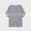 Donguan women t-shirt 100%cotton geometric print short sleeve round neck ladies t-shirt