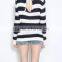 EY0859S Women Stripe Knitted Pullover Sweater