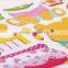 3D pop-up sticker children toy adom stikcer with crystal kinds education puffy DIY sticker glittle sticker