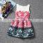 2015 New Design Ruffle Chiffon Flower Girl Dress