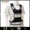 Flashing LED safety black mesh vest light up at night