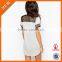 Sporty Chic Design Dress/ Energetic Girl Round Neck Short Sleeve Polyester Cotton T-Shirt Dress