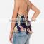 Wholesale ladies floral print tank top for women latest fashion