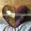 Latest heart shape design sequin pillow cover mermaid