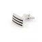 Fashion stainless steel Cufflink stripe cufflink