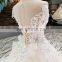 LS00284 cap sleeves vietnam bridal gown wedding dress back lace applique long train white lace wedding saree