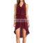 CHEFON Ruffled high-low designer long dresses