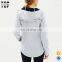 2017 autumn new style street wear grey blank hoodies women zip front