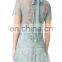 women sexy summer dress fashion tie back short sleeve crochet lace party dresses