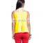 Yellow Sleeveless Lace Yoke Top