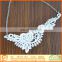 2017 fashion fantastic lace material necklace trimmings for girl