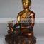 Old Tibetan Brass Buddhism Bodhisattva Sakyamuni Sating Buddha Statue Medicine Blessing Buddhism Art Ethnic God Buddha statue