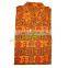 full sleeve short yoga kurta in cotton, size : chest 110 x height 69 x sleeve 57 centimeters.