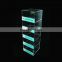 With 4 Hook 3 tier Retail Store Counter Rotating Mobile Charger Phone Case Acrylic Display Stand Case For Cellphone Accessories