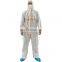 SMS Materials White Cheap High Visibility Disposable Coveralls