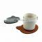 cartoon lego roller coaster leather tea coaster