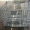 Galvanized Collapsible & Stackable Warehouse Storage Wire Mesh Container