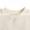 High quality Custom logo Long Sleeve 100 cotton brushing oversized Women Blank Cropped Top sweatshirt