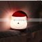 2020 Hot selling LED silicone Christmas  Santa Claus fancy  led night  lamp for Christmas decoration