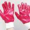 Oil and Chemical Resistant Industrial Heavy Duty Cotton Interlock Knitted Wrist Dipped PVC Coated Gloves