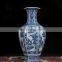 Blue and White Landscape Shang Ceramic Flower Floor Vase for Living Room Decoration