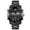 Skmei 1642 Stainless Steel Japan Movement Luxury Quartz Digital Analog Watch for Men