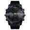 SKMEI 1355 new arrival 3 time zone japan movt quartz watch stainless steel case back sport digital wristwatch