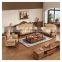 Home classic villa elegant luxury velvet sofa set furniture