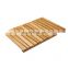 100% Angled Bamboo Non-Slip Rectangular Spa Bath Mat for Bathroom Showers, Bathtubs, Floors